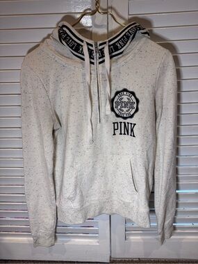 PINK Victoria’s Secret Speckled Quarter Zip Hoodie Small